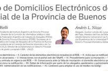 Doctrina – «Registro de Domicilios Electrónicos del Poder Judicial de la Provincia de Buenos Aires».