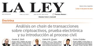 Análisis on chain de transacciones sobre criptoactivos, prueba electrónica y su introducción al proceso civil