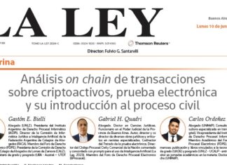 Análisis on chain de transacciones sobre criptoactivos, prueba electrónica y su introducción al proceso civil